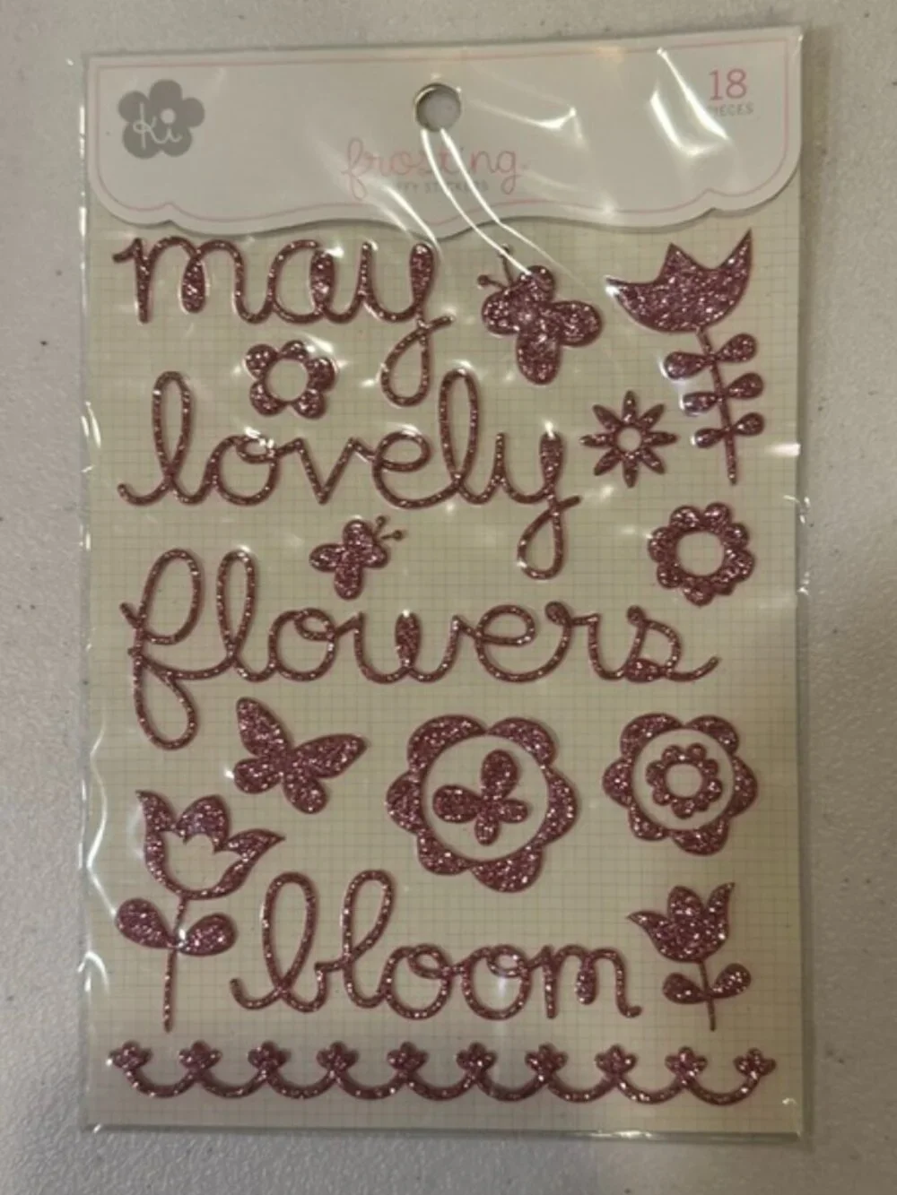 NEW Ki Memories Frosting Puffy Stickers-Set of 2: April & May